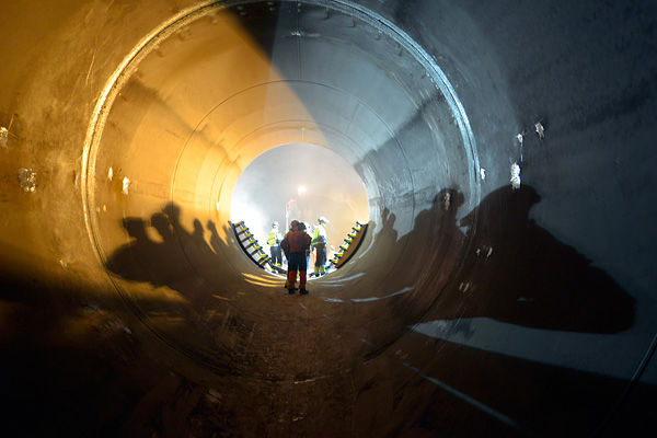 Pressure pipe at Nedre Røssåga power plant